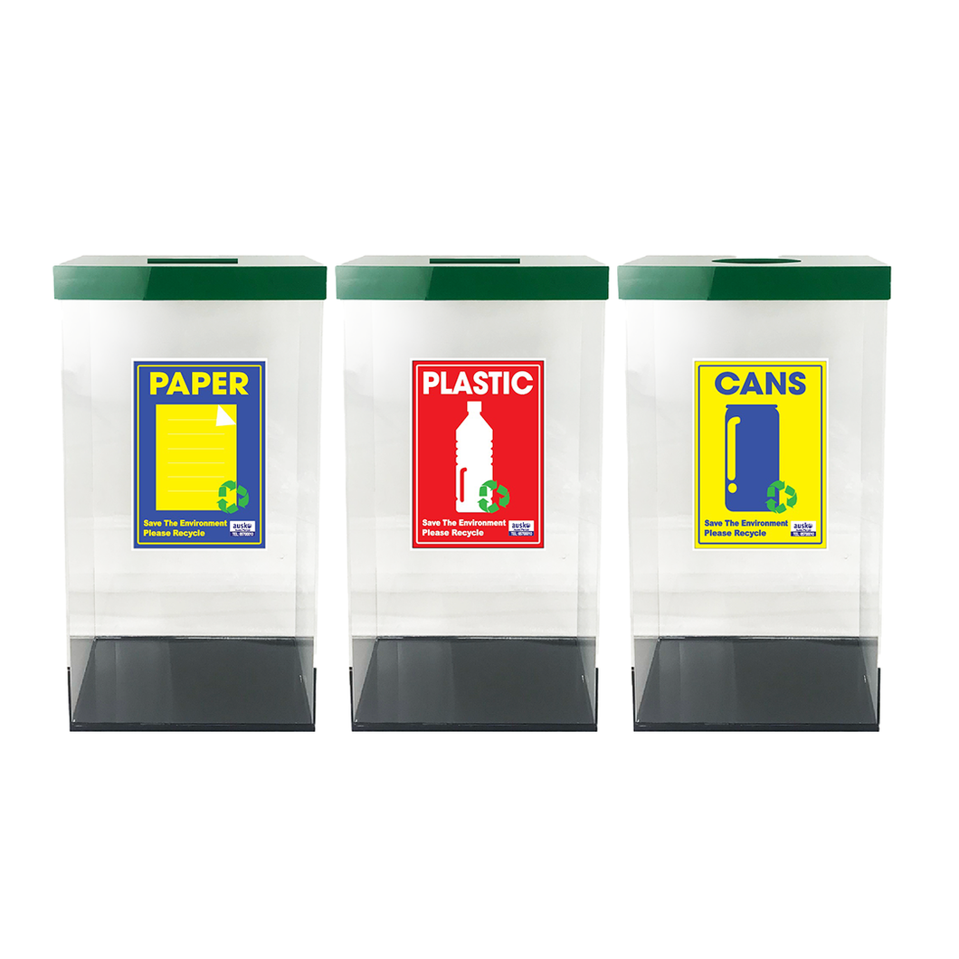 Transparent Recycling Bin